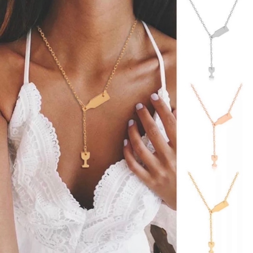 Wine 🍷 Glass Necklace